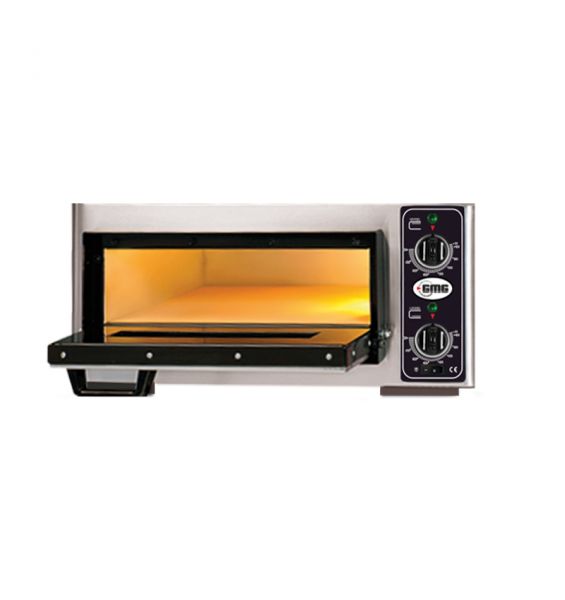 Pizzaofen, Flammkuchenofen CLASSIC, 1x Ø 40 cm, 400 x 400 x 100 mm, 230 V, 3,5 kW